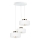 Lampada a sospensione su cavo IGNIA 3xE27/60W/230V bianco