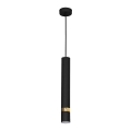 Lampada a sospensione su cavo JOKER 1xGU10/25W/230V nero/oro