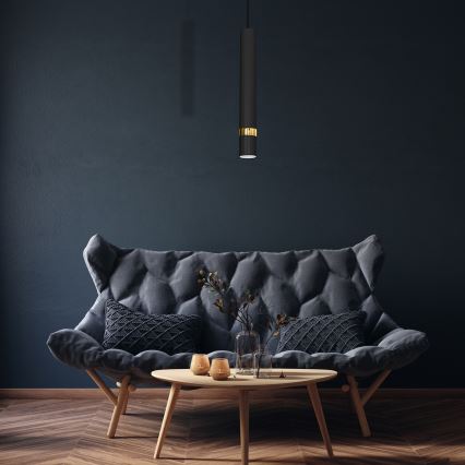 Lampada a sospensione su cavo JOKER 1xGU10/25W/230V nero/oro