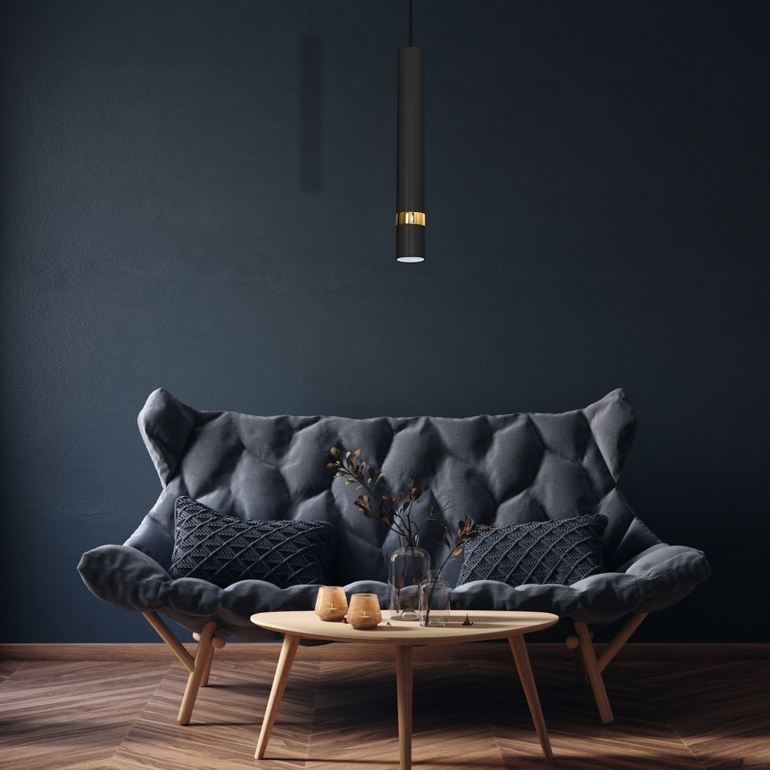 Lampada a sospensione su cavo JOKER 1xGU10/25W/230V nero/oro