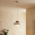 Lampada a sospensione su cavo KIVI 1xE27/15W/230V bianca