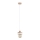Lampada a sospensione su cavo LARSO 1xE27/15W/230V bianco/beige