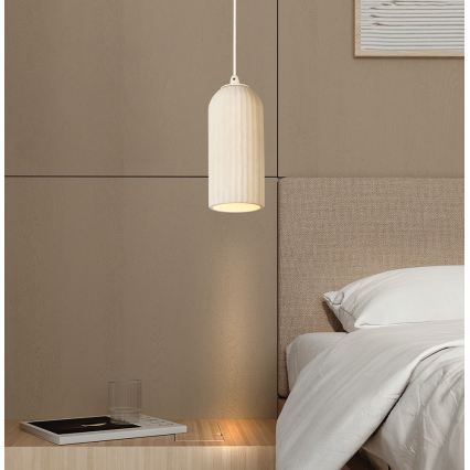 Lampada a sospensione su cavo LAVINA 1xE27/35W/230V crema