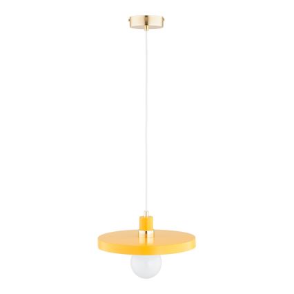 Lampada a sospensione su cavo LITO 1xE27/15W/230V gialla