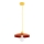 Lampada a sospensione su cavo LITO 1xE27/15W/230V rame/giallo