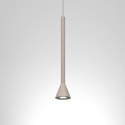 Lampada a sospensione su cavo MAZZO 1xGU10/8W/230V beige