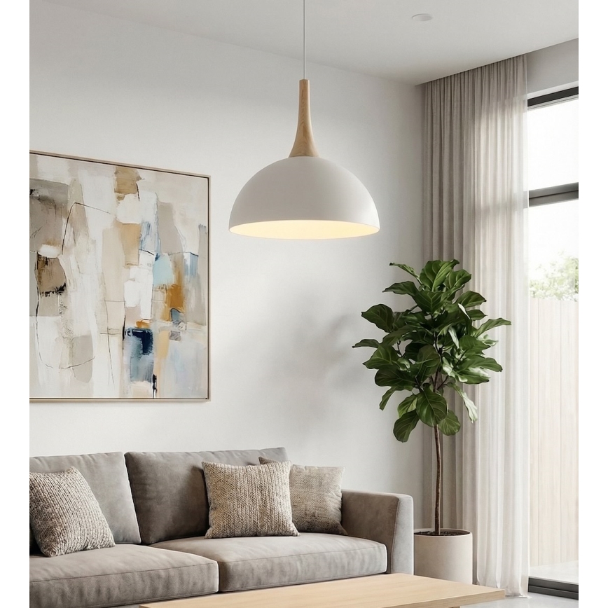 Lampada a sospensione su cavo NAUTICA 1xGX53/12W/230V, bianca