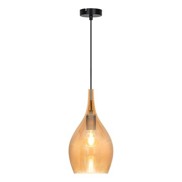 Lampada a sospensione su cavo NEXT 1xE27/40W/230V arancione/nera
