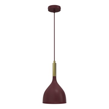 Lampada a sospensione su cavo NOAK 1xE27/15W/230V bordeaux