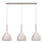 Lampada a sospensione su cavo NOAK 3xE27/15W/230V, colore crema