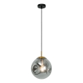 Lampada a sospensione su cavo OSCAR 1xE27/40W/230V nero fumé