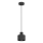 Lampada a sospensione su cavo PARKLA 1xE27/15W/230V nero