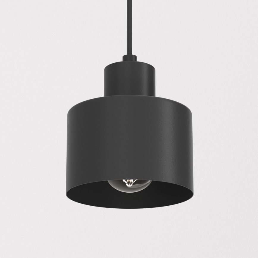 Lampada a sospensione su cavo PARKLA 1xE27/15W/230V nero