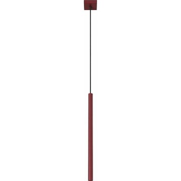 Lampada a sospensione su cavo PASTELO 1xG9/8W/230V rossa