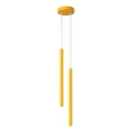 Lampada a sospensione su cavo PASTELO 2xG9/8W/230V gialla
