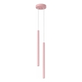 Lampada a sospensione su cavo PASTELO 2xG9/8W/230V rosa