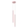 Lampada a sospensione su cavo PASTELO 2xG9/8W/230V rosa