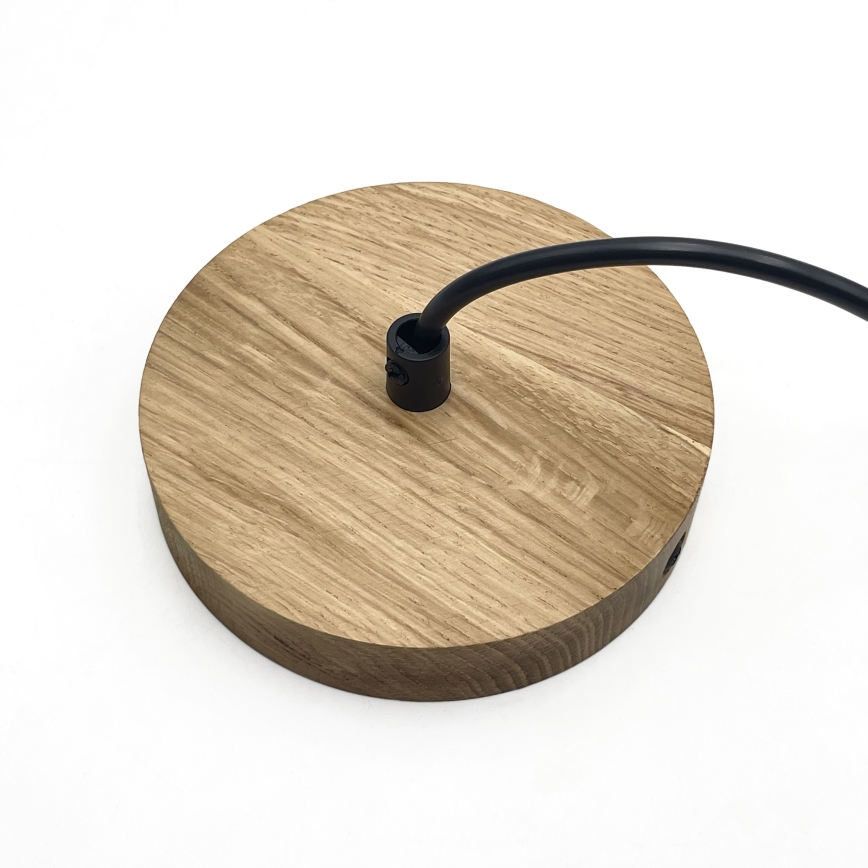 Lampada a sospensione su cavo PIA 1xE27/60W/230V Ø 30 cm rovere