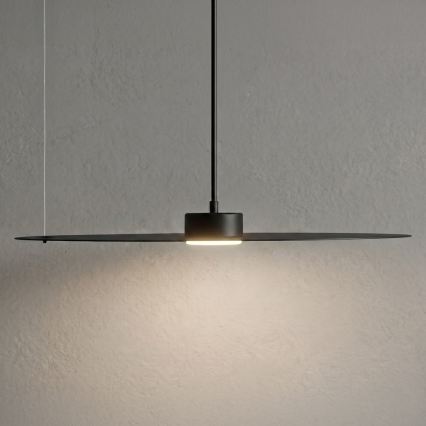 Lampada a sospensione su cavo PIATTO 1xGX53/15W/230V Ø 55 cm nero