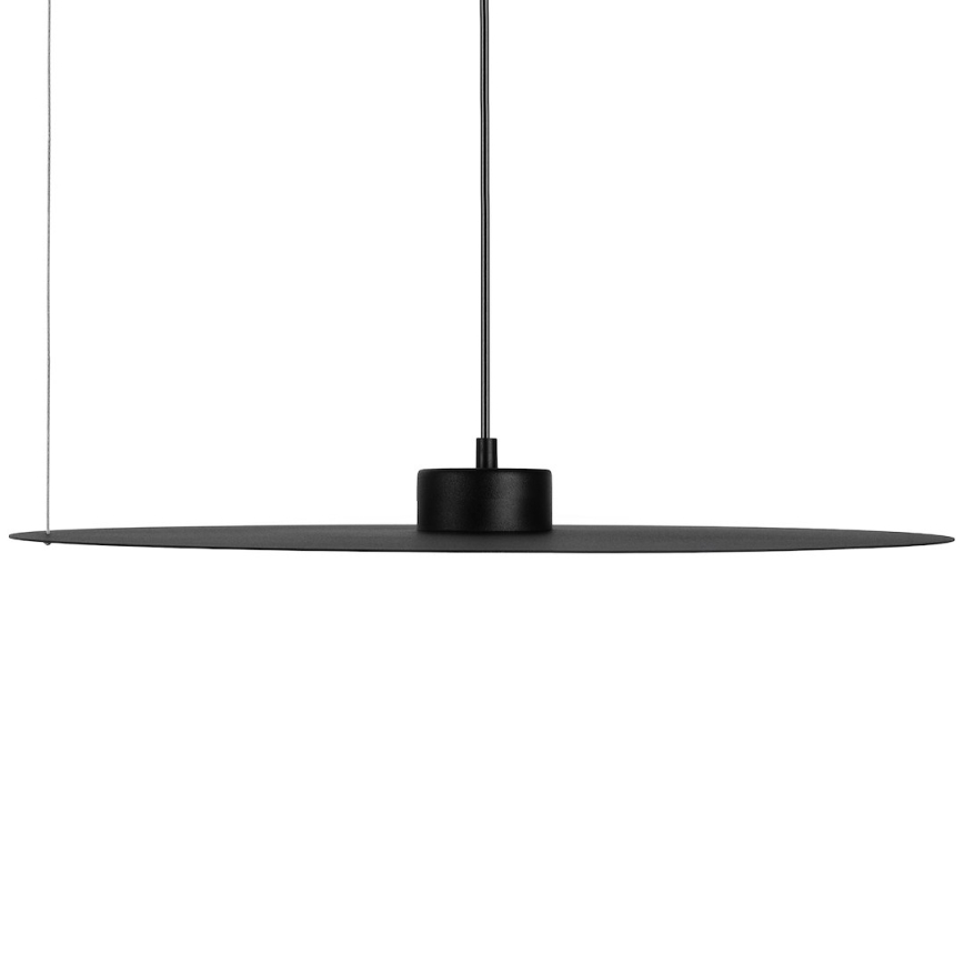 Lampada a sospensione su cavo PIATTO 1xGX53/15W/230V Ø 55 cm nero