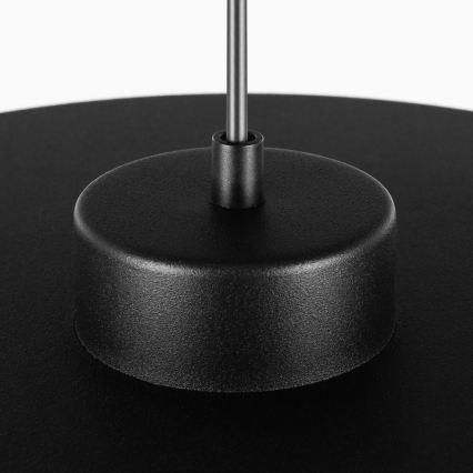 Lampada a sospensione su cavo PIATTO 1xGX53/15W/230V Ø 55 cm nero