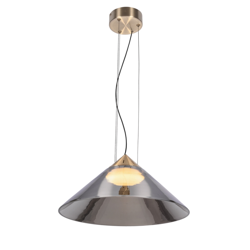 Lampada a sospensione su cavo PRESTO 1xGX53/10W/230V Ø 42 cm oro/grigio fumé