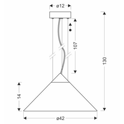 Lampada a sospensione su cavo PRESTO 1xGX53/10W/230V Ø 42 cm oro/grigio fumé