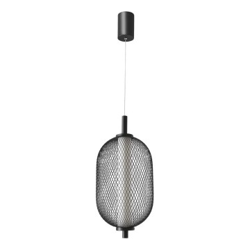Lampada a sospensione su cavo PUMA LED/10W/230V Ø 15 cm nera