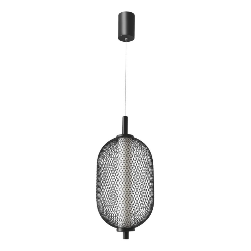 Lampada a sospensione su cavo PUMA LED/10W/230V Ø 15 cm nera