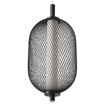 Lampada a sospensione su cavo PUMA LED/10W/230V Ø 15 cm nera