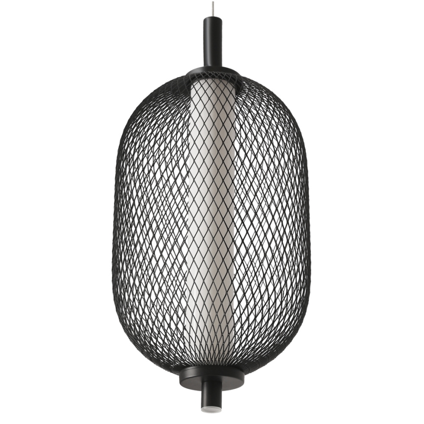 Lampada a sospensione su cavo PUMA LED/10W/230V Ø 15 cm nera