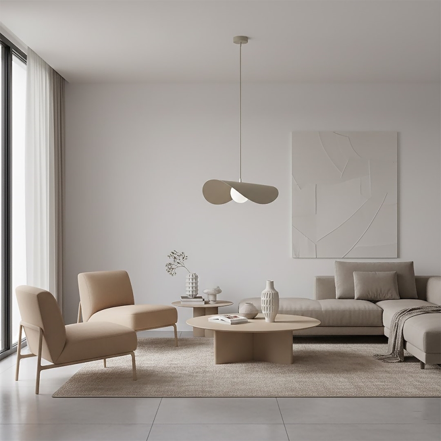 Lampada a sospensione su cavo RITUAL 1xG9/8W/230V beige