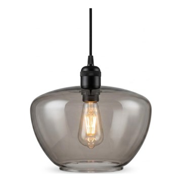 Lampada a sospensione su cavo SEVENTIES E27/40W/230V fumé/grigio