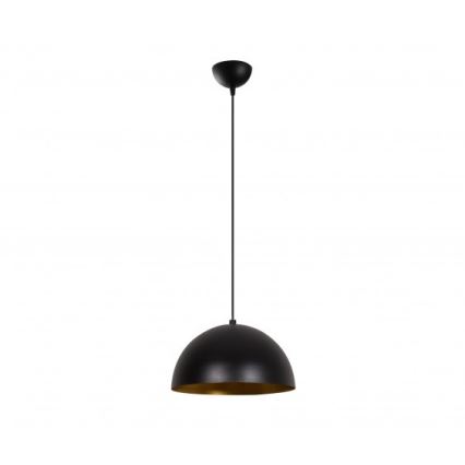 Lampada a sospensione su cavo SIVANI 1xE27/40W/230V Ø 30 cm nero/ramato