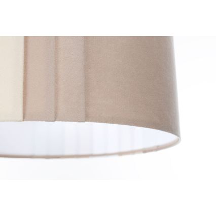 Lampada a sospensione su cavo STRIPES 1xE27/60W/230V Ø 40 cm beige