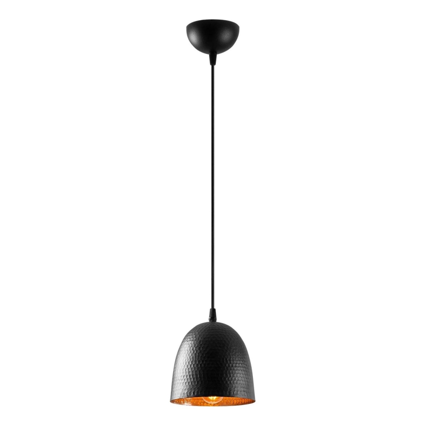 Lampada a sospensione TATTOO 1xE27/40W/230V Ø 16 cm nera
