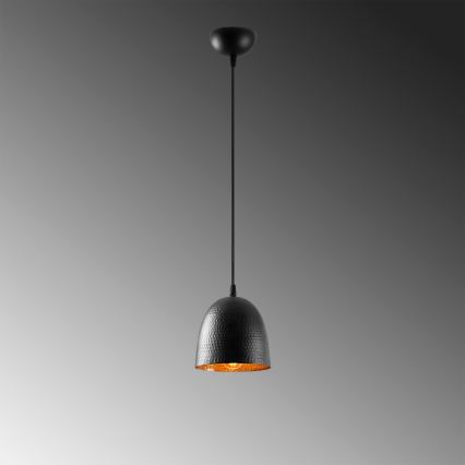 Lampada a sospensione TATTOO 1xE27/40W/230V Ø 16 cm nera