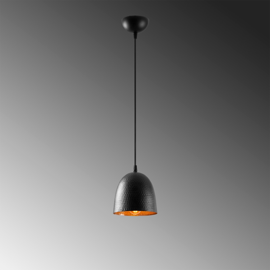 Lampada a sospensione TATTOO 1xE27/40W/230V Ø 16 cm nera
