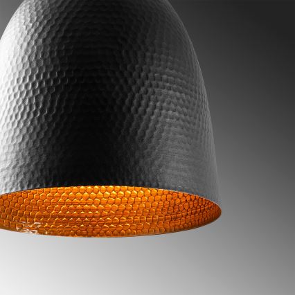Lampada a sospensione TATTOO 1xE27/40W/230V Ø 20 cm nera