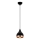 Lampada a sospensione YILDO 1xE27/40W/230V nera/rame