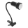 Lampada con clip LOLEK 1xE14/24W/230V nera