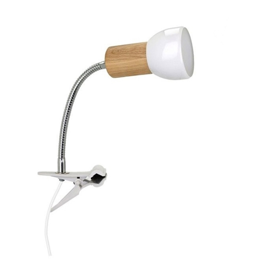 Lampada con morsetto SVENDA 1xE27/60W/230V quercia