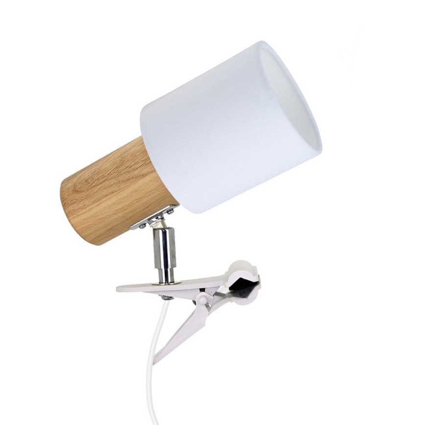 Lampada con morsetto TREEHOUSE 1xE27/25W/230V quercia