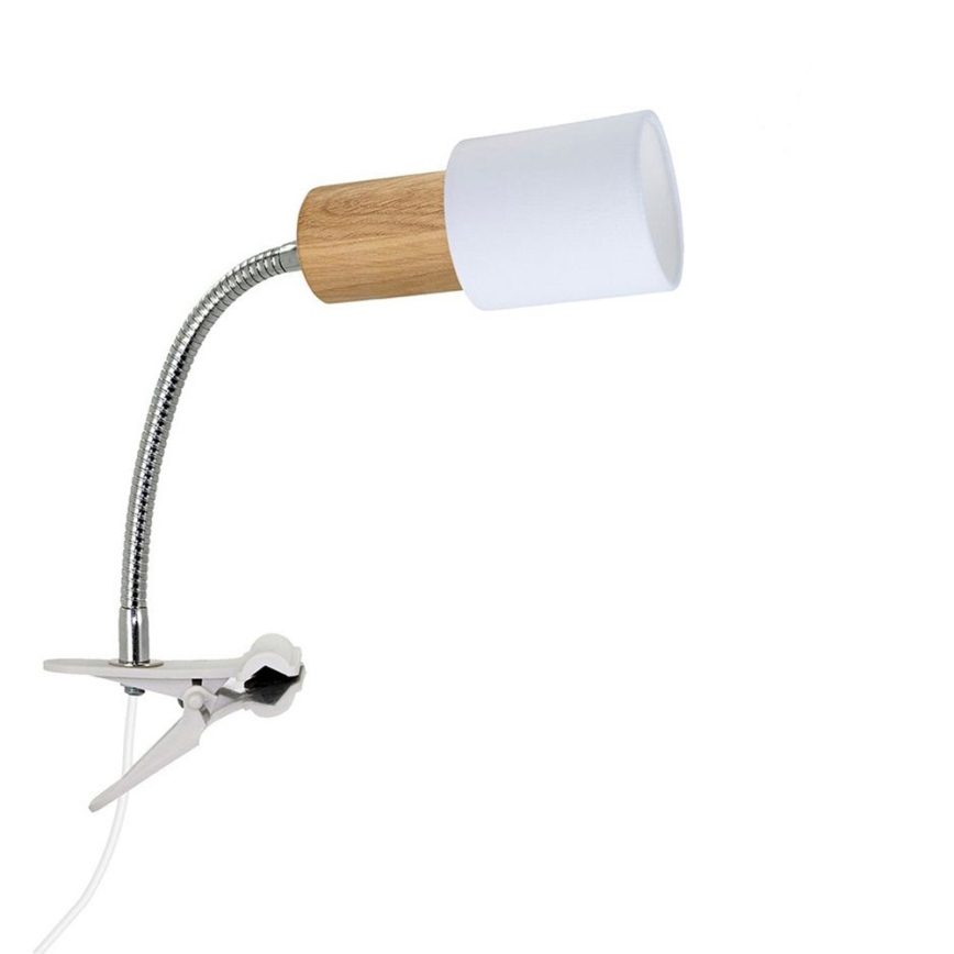 Lampada con morsetto TREEHOUSE 1xE27/25W/230V quercia