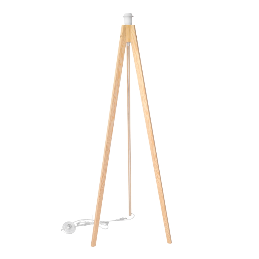 Lampada con piedistallo ALBA 1xE27/15W/230V bianco/pino