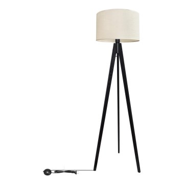 Lampada con piedistallo ALBA 1xE27/15W/230V color crema/pino