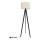 Lampada con piedistallo ALBA 1xE27/15W/230V color crema/pino