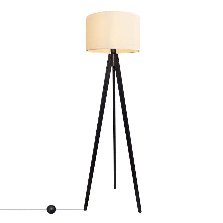 Lampada con piedistallo ALBA 1xE27/15W/230V color crema/pino