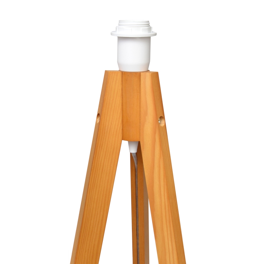 Lampada con piedistallo ALBA 1xE27/15W/230V color crema/quercia