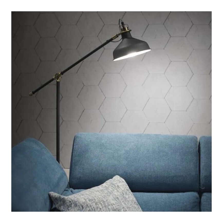 Lampada con piedistallo ARTHUR 1xE27/25W/230V grigio